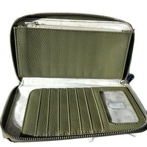 Jewel By Thirty-One Olive Green Clutch Wallet